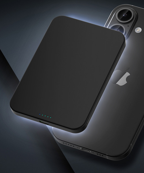 MaGdget(マジェット)の「〈MaGdget/マジェット〉MaGdget Battery 5000mAh Qi2/マジェット バッテリー モバイルバッテリー(スマホグッズ・メンズ・ブラック/シルバー・ONE SIZE)」の6枚目の写真