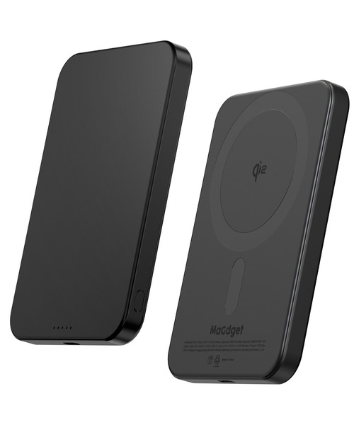MaGdget(マジェット)の「〈MaGdget/マジェット〉MaGdget Battery 5000mAh Qi2/マジェット バッテリー モバイルバッテリー(スマホグッズ・メンズ・ブラック/シルバー・ONE SIZE)」の9枚目の写真
