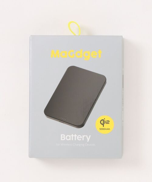 MaGdget(マジェット)の「〈MaGdget/マジェット〉MaGdget Battery 5000mAh Qi2/マジェット バッテリー モバイルバッテリー(スマホグッズ・メンズ・ブラック/シルバー・ONE SIZE)」の18枚目の写真