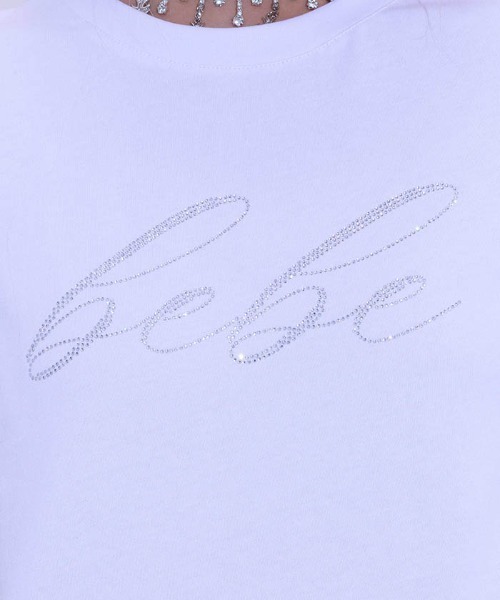FickleBebe(フィクルベベ)の「BEBEクロップドTEE(Tシャツ/カットソー・レディース・ホワイト/ピンク/ブラック/ブルーグレー・FREE)」の15枚目の写真