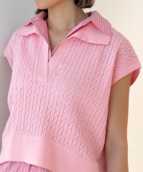 マイストラーダ　ケーブルドッキングニット Mystrada（マイストラーダ）の「ケーブルドッキングニット