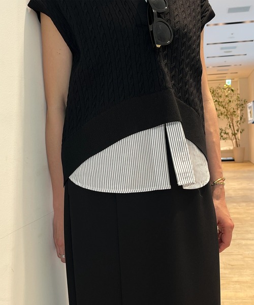 マイストラーダ　ケーブルドッキングニット Mystrada（マイストラーダ）の「ケーブルドッキングニット