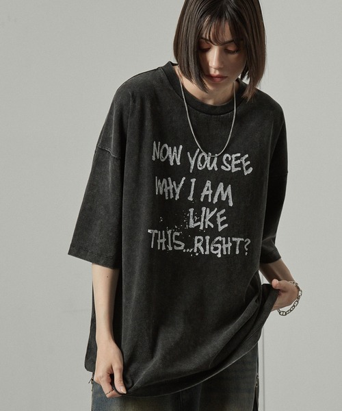 Alfred Alex(アルフレッドアレックス)の「【Alfred Alex】ヴィンテージ加工ロックプリント半袖Tシャツ(Tシャツ/カットソー・メンズ・ブラック/ブラック系1/ブラック系2・L/M)」の10枚目の写真