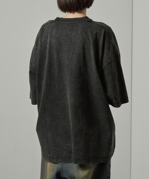 Alfred Alex(アルフレッドアレックス)の「【Alfred Alex】ヴィンテージ加工ロックプリント半袖Tシャツ(Tシャツ/カットソー・メンズ・ブラック/ブラック系1/ブラック系2・L/M)」の14枚目の写真