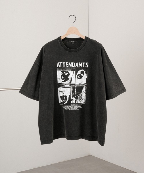 アレック様ご購入専用作品 Alfred Alex】ヴィンテージ加工ロックプリント半袖Tシャツ（Tシャツ