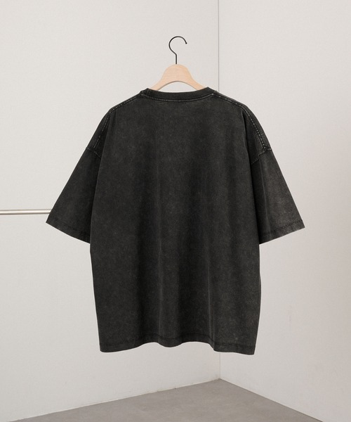 Alfred Alex】ヴィンテージ加工ロックプリント半袖Tシャツ（Tシャツ