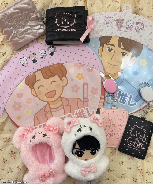【大人気】mikko♡ぬいぐるみポンチョセットです^_^　スピンズ mikko illustrations×SPINNS』ぬいぐるみポンチョ（その他雑貨