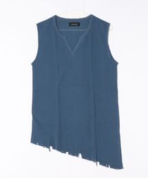 Lamrof（ラムロフ）の「Lamrof/ラムロフ/Boro slanted sleeveless（Tシャツ/カットソー）」