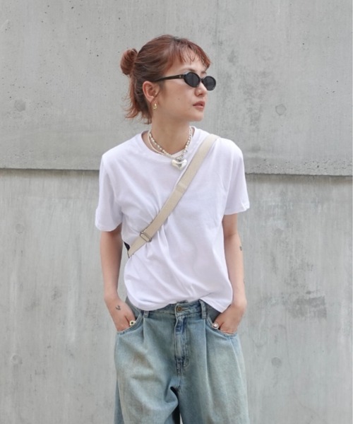 TEEN BOOP(ティーンブープ)の「カラーコンパクトTee(Tシャツ/カットソー・レディース・ブラック/ブルー/ホワイト/レッド・FREE)」の2枚目の写真