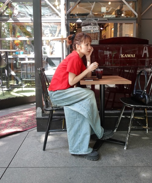 TEEN BOOP(ティーンブープ)の「カラーコンパクトTee(Tシャツ/カットソー・レディース・ブラック/ブルー/ホワイト/レッド・FREE)」の13枚目の写真