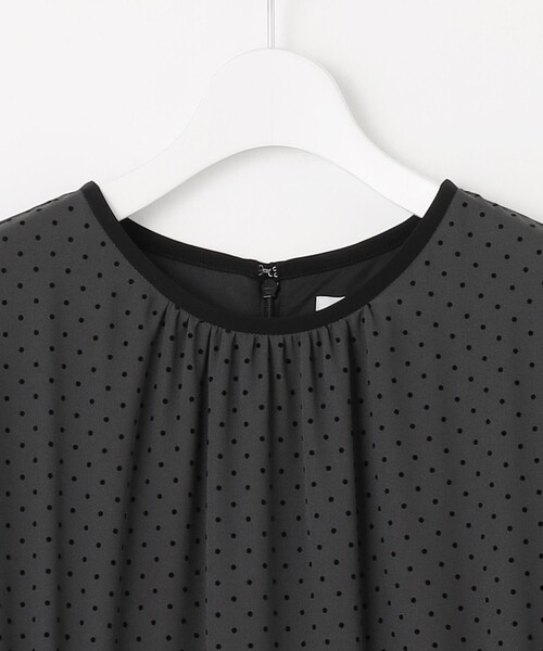 J.PRESS（ジェイプレス）の「【洗える】ドットフロッキープリント ワンピース（ワンピース・レディース・グレー系5/ブラウン系5・11/9）」の12枚目の写真