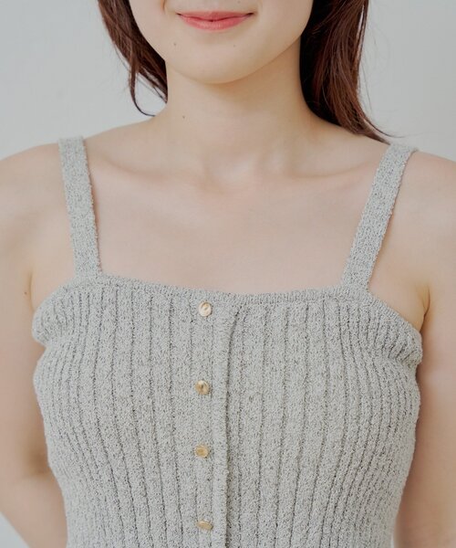 セール】【SET ITEM】フロントボタンキャミ+ボレロセット