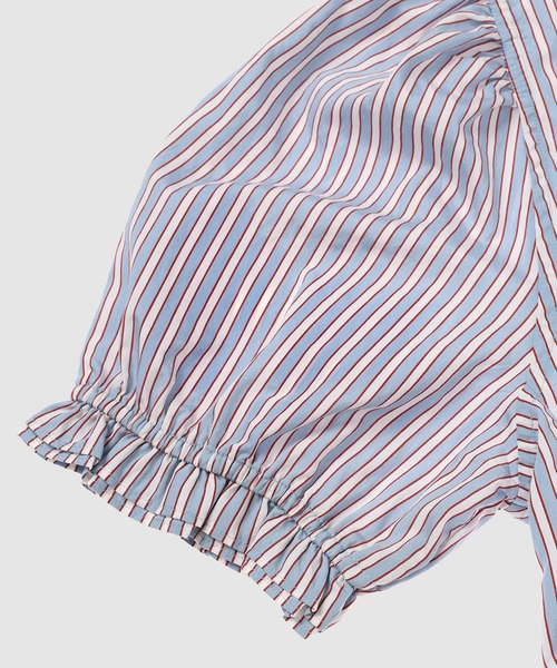Yarn Dyed Stripe Blouse（シャツ/ブラウス）｜GANNI（ガニー
