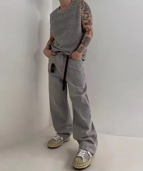 令*様 S08希少 ナンバーナイン羽根 カシミア入りニットノースリーブ3