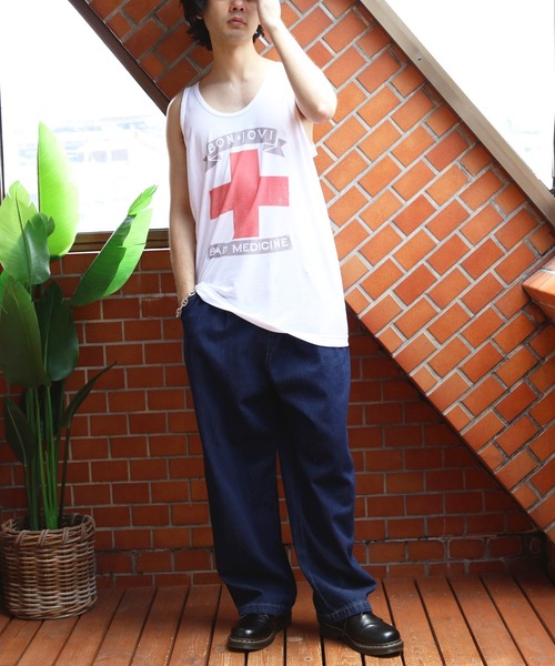 ８(eight)（エイト）の「ボン・ジョヴィ【BONJOVI】タンクトップ（タンクトップ・メンズ・ホワイト・LARGE/MEDIUM）」の4枚目の写真