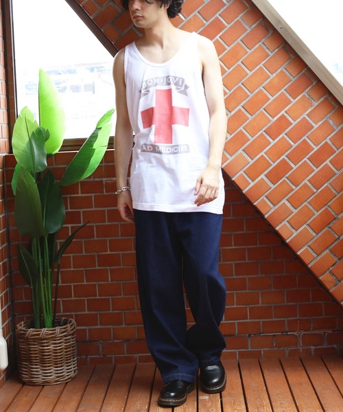 ８(eight)（エイト）の「ボン・ジョヴィ【BONJOVI】タンクトップ（タンクトップ・メンズ・ホワイト・LARGE/MEDIUM）」の5枚目の写真