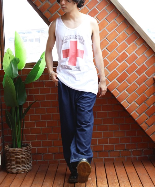 ８(eight)（エイト）の「ボン・ジョヴィ【BONJOVI】タンクトップ（タンクトップ・メンズ・ホワイト・LARGE/MEDIUM）」の6枚目の写真