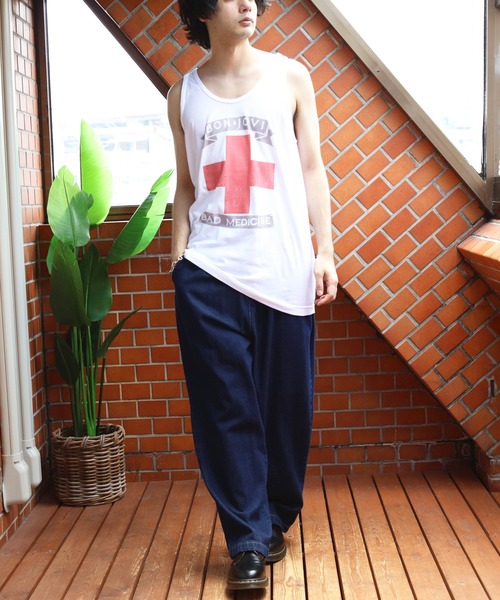 ８(eight)（エイト）の「ボン・ジョヴィ【BONJOVI】タンクトップ（タンクトップ・メンズ・ホワイト・LARGE/MEDIUM）」の8枚目の写真