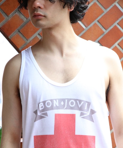 ８(eight)（エイト）の「ボン・ジョヴィ【BONJOVI】タンクトップ（タンクトップ・メンズ・ホワイト・LARGE/MEDIUM）」の15枚目の写真