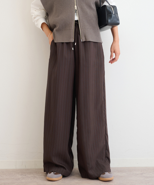JOURNAL STANDARD relume(ジャーナルスタンダード レリューム)の「N/Rダブルストライプパンツ(その他パンツ・レディース・ブラウン/ネイビー・38/36)」の12枚目の写真