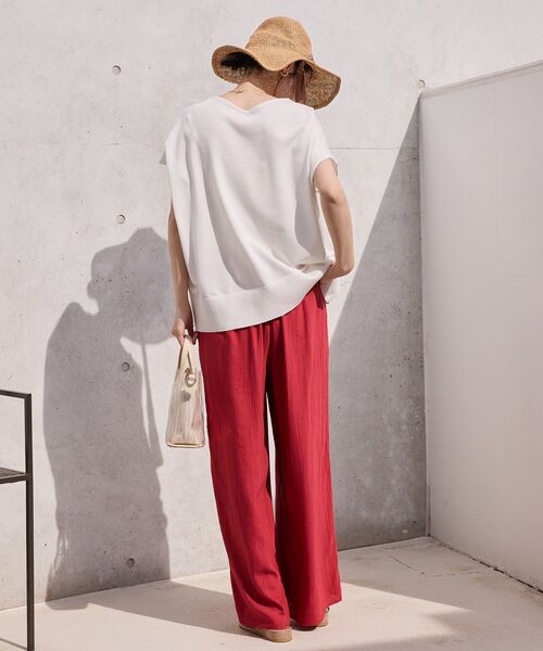 AMERICAN HOLIC（アメリカンホリック）の「接触冷感ワッシャーイージーパンツ（その他パンツ・レディース・マスタード/チョコ/レッド/ブラック/ブルー系その他6・M/L）」の18枚目の写真