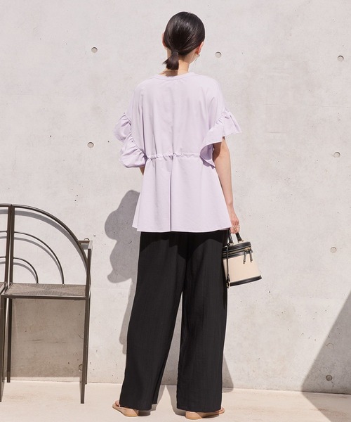 カフェオレ☆ボウル 様☆ジャーナル　ポプリンワッシャー イージーパンツ AMERICAN HOLIC パンツ 接触冷感ワッシャーイージーパンツ レディース