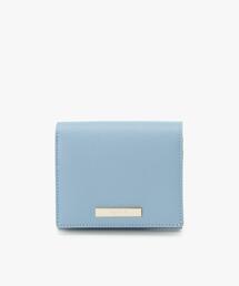 agnes b アニエスベー. 二つ折り財布 ブルー系 未使用 agnes b. アニエスベー レザー二つ折り財布 ブルー×ブラック