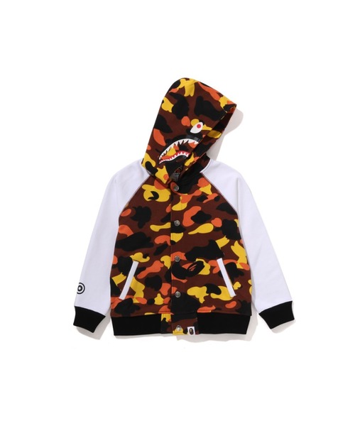 1ST CAMO SHARK HOODIE SWEAT VARSITY JACKET（スタジャン）｜A
