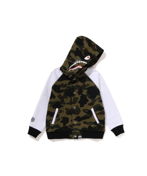 1ST CAMO SHARK HOODIE SWEAT VARSITY JACKET（スタジャン）｜A