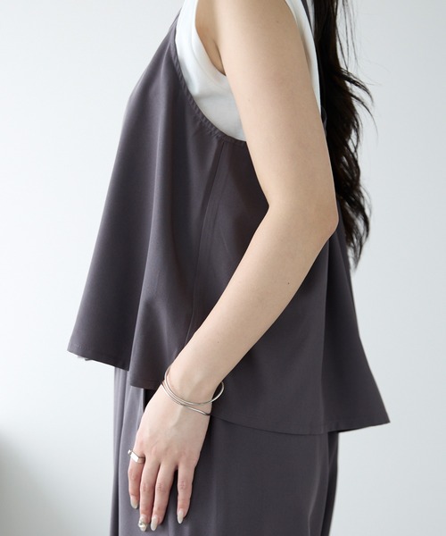 PREFERIR（プレフェリール）の「セットアップ とろみ ワイドパンツ＆キャミソール ２点セット（その他パンツ・レディース・ブラック/ブラウン・MEDIUM/LARGE）」の19枚目の写真