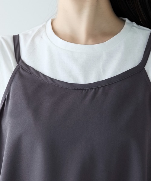 PREFERIR（プレフェリール）の「セットアップ とろみ ワイドパンツ＆キャミソール ２点セット（その他パンツ・レディース・ブラック/ブラウン・MEDIUM/LARGE）」の20枚目の写真