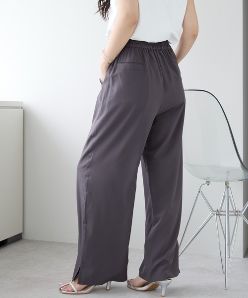 PREFERIR（プレフェリール）の「セットアップ とろみ ワイドパンツ＆キャミソール ２点セット（その他パンツ・レディース・ブラック/ブラウン・MEDIUM/LARGE）」の22枚目の写真