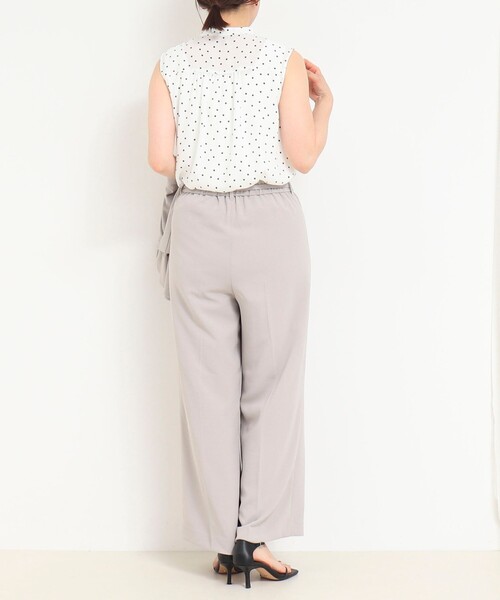 NOLLEY'S LIGHT(ノーリーズライト)の「フロントラッフルブラウス(シャツ/ブラウス・レディース・ブラック系その他/ホワイト系その他5/ホワイト系その他/ブルー系その他・38)」の7枚目の写真