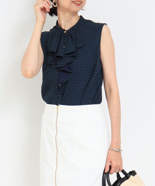 NOLLEY'S LIGHT(ノーリーズライト)の「フロントラッフルブラウス(シャツ/ブラウス・レディース・ブラック系その他/ホワイト系その他5/ホワイト系その他/ブルー系その他・38)」の22枚目の写真