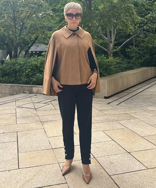 JENNE(ジェンヌ)の「機能中綿ベストセットケープ(その他アウター・レディース・ベージュ/ブラック/グレー・SMALL/MEDIUM/LARGE)」の22枚目の写真