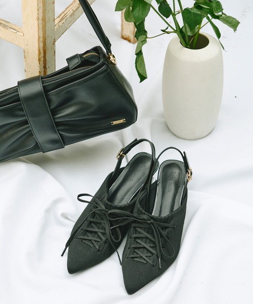 lace up sneaker mule / レースアップスニーカーミュール（パンプス