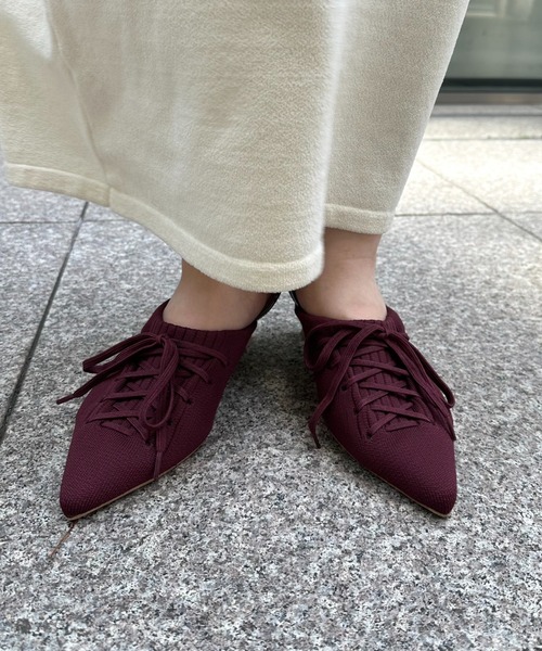 lace up sneaker mule / レースアップスニーカーミュール（パンプス