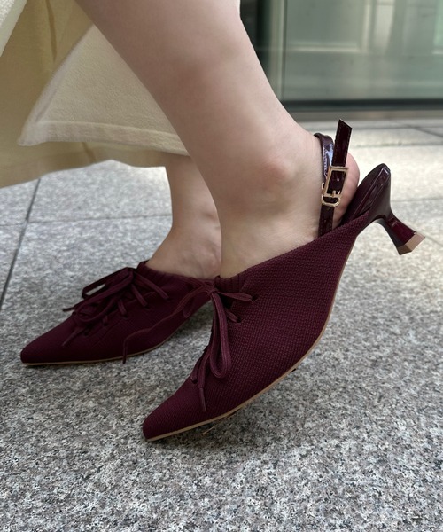 lace up sneaker mule / レースアップスニーカーミュール（パンプス