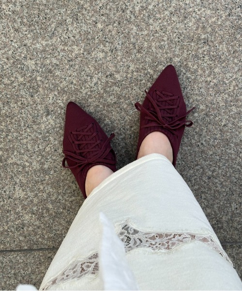 lace up sneaker mule / レースアップスニーカーミュール（パンプス