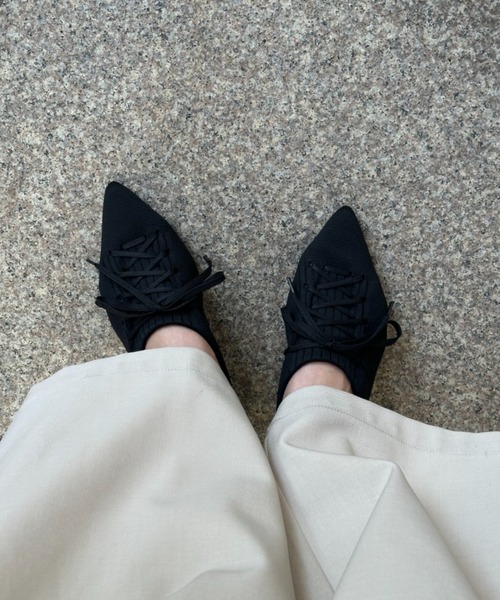 lace up sneaker mule / レースアップスニーカーミュール（パンプス