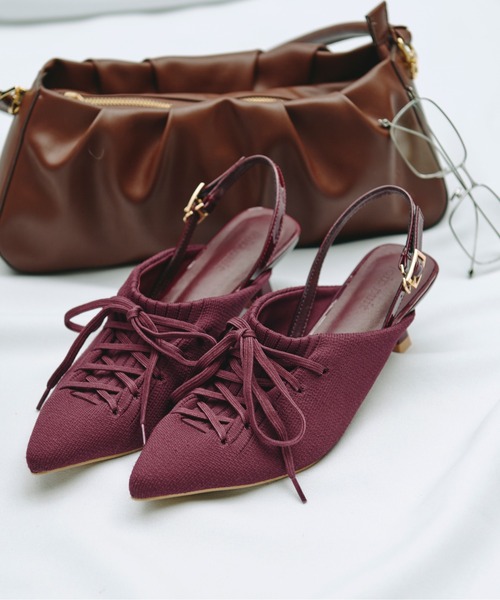 lace up sneaker mule / レースアップスニーカーミュール（パンプス