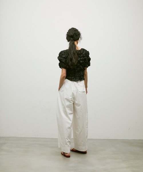 Shirring bubble top / シャーリングバブルトップス（Tシャツ