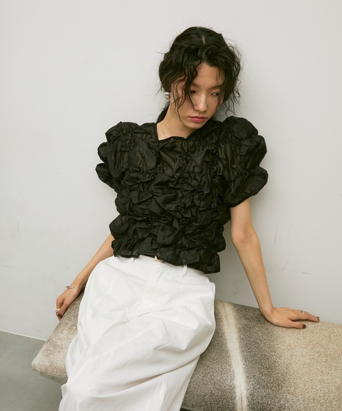 JacquardLongT-shirts todayful トップス Jacquard Long T-shirts/TODAYFUL12510602 - Select Shop Loozel