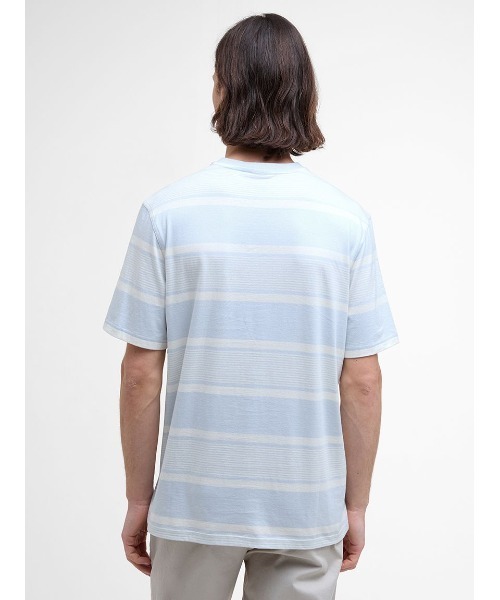 Barbour(バブアー)の「Spilman ストライプ Tシャツ(Tシャツ/カットソー・メンズ・ネイビー/ブルー・SMALL/MEDIUM/LARGE)」の11枚目の写真