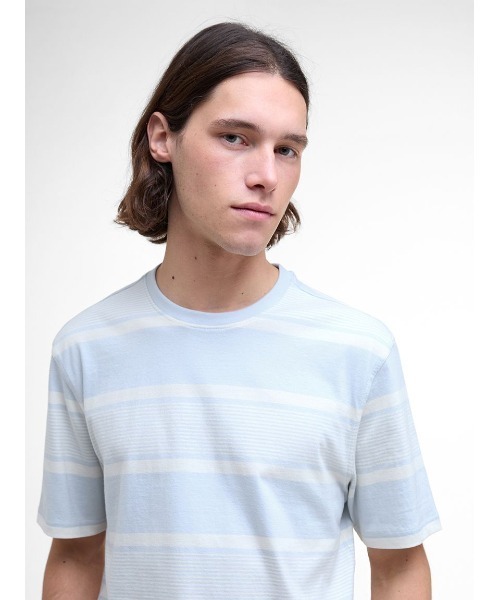 Barbour(バブアー)の「Spilman ストライプ Tシャツ(Tシャツ/カットソー・メンズ・ネイビー/ブルー・SMALL/MEDIUM/LARGE)」の12枚目の写真