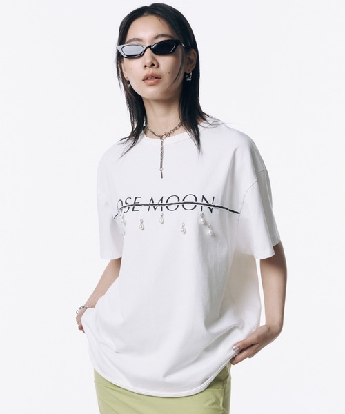 トップス JOSEMOON LOGO OVER T-SHIRT JOSE MOON LOGO OVER T-SHIRT(F WHITE): TOPSjosemoon
