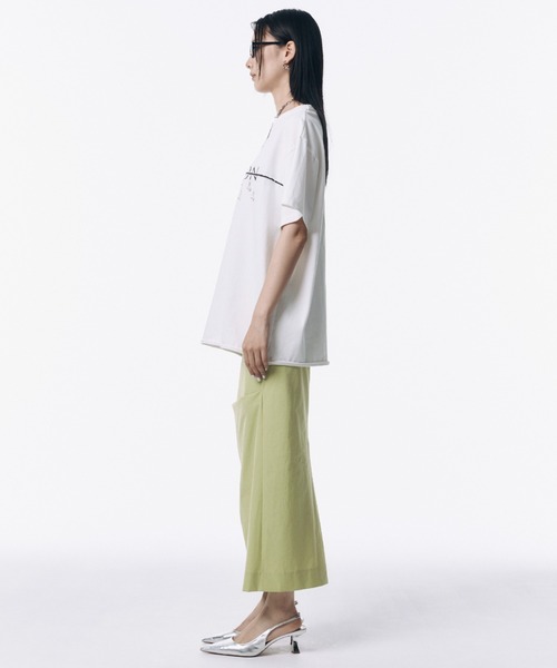 JOSE MOON(ジョゼムーン)の「JOSEMOON LOGO OVER TSHIRT with PEARL/ジョゼムーンロゴオーバーTシャツ(Tシャツ/カットソー・レディース・ブラック/ホワイト/グレー・FREE)」の16枚目の写真