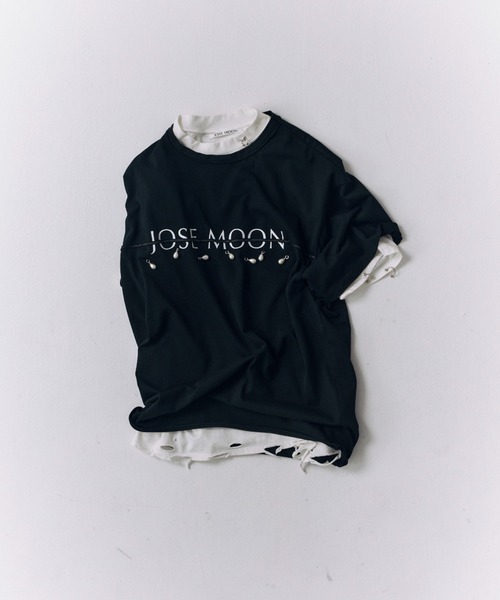 ジョゼムーン X LARGE LOGO TSHIRT Tシャツ ブラック JOSE MOON tシャツ X LARGE LOGO TSHIRT/エックスラージロゴT