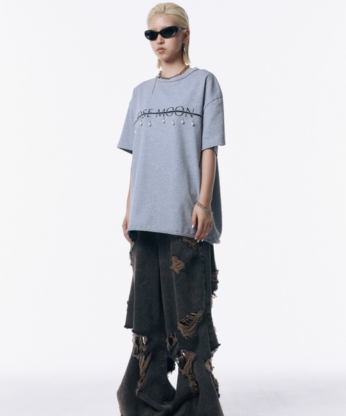 JOSE MOON オーバースウェットプルオーバー【新品未使用】 LOGO PEARL SWEAT(F GREY): TOPSjosemoon