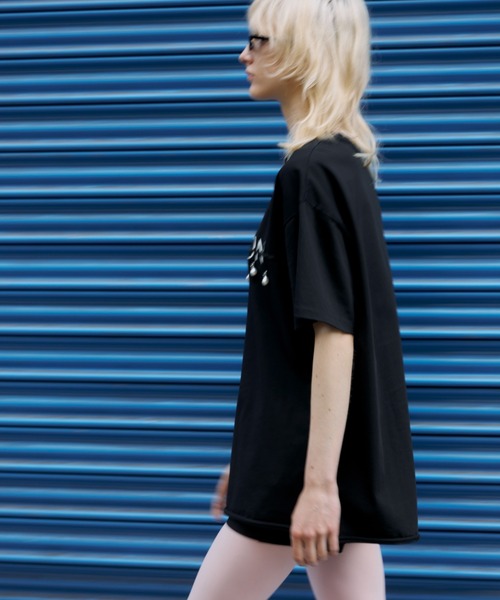 JOSEMOON LOGO OVER TSHIRT with PEARL/ジョゼムーンロゴ